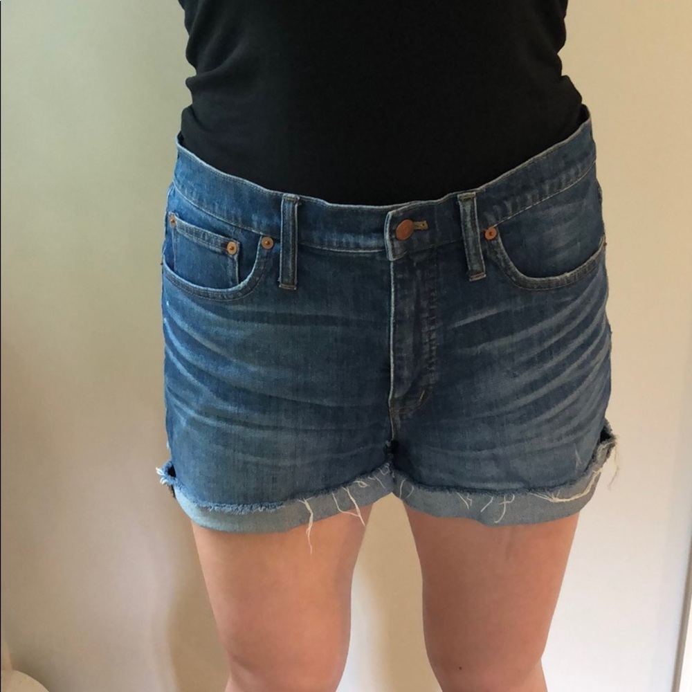 Madewell high rise denim shorts